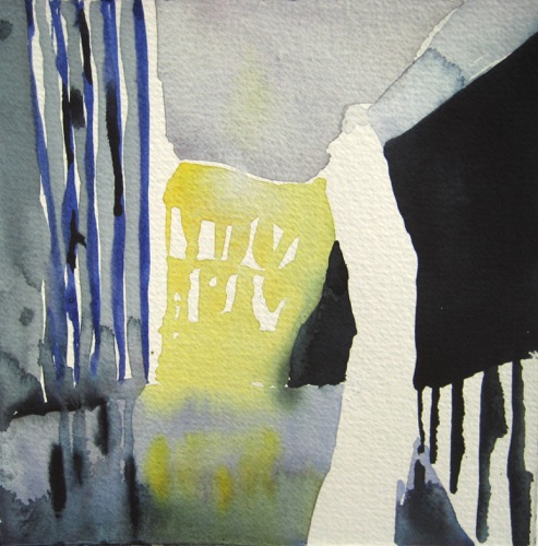 Venice Side Street #6;
Watercolor, 2011;
7.5 x 7.5 in. Venice Side Street #6;
Watercolor, 2011;
7.5 x 7.5 in.